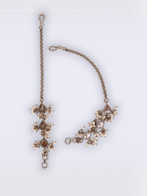 SALONI FASHION JEWELLERY Contemporary Ear Chain Earrings - Image 5