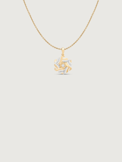 Mia by Tanishq 9 Kt Gold Hexagon Gleam Diamond Pendant - Image 2