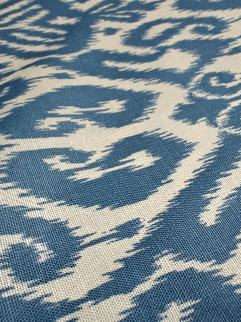 NK Textiles Paisley Printed Ikat Unstitched Dress Material - Image 3