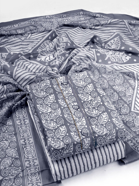 FashionsEye Women Printed Gotta Patti Unstitched Dress Material