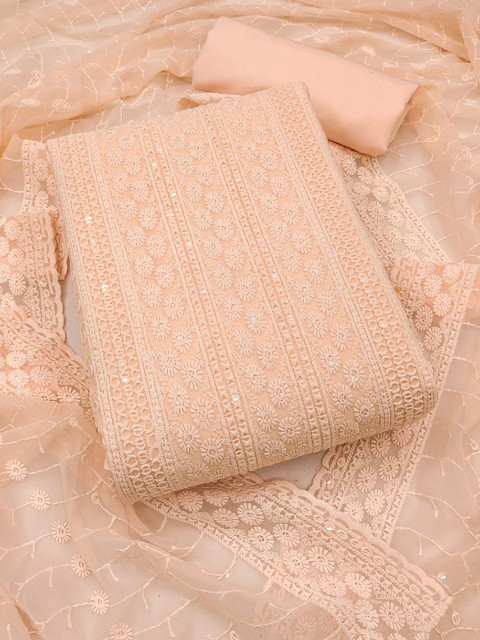 HE VAHLA Women Embroidered Unstitched Dress Material