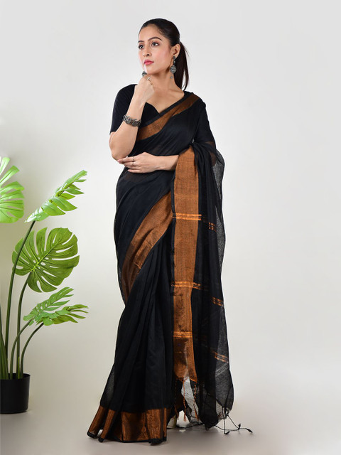 AAKAR Raagini Pure Linen Saree