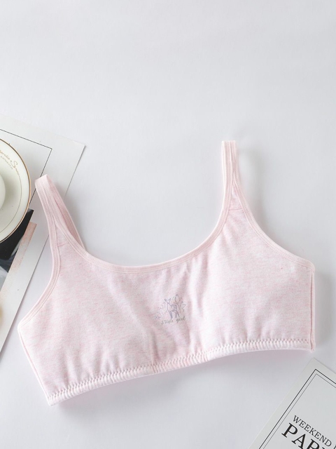 LARIX Girls Pack Of 2 Full Coverage Lightly Padded Bra