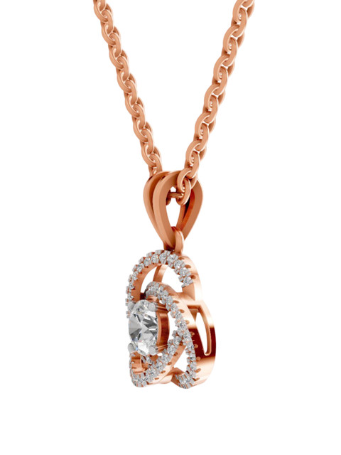 Sparkles Lab Grown Diamond Pendant 14K Gold - Image 4