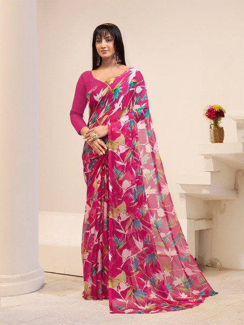 Garden Vareli Abstract Printed Saree