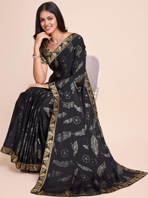 HARIOM FASHION Floral Ready to Wear Saree - Image 2