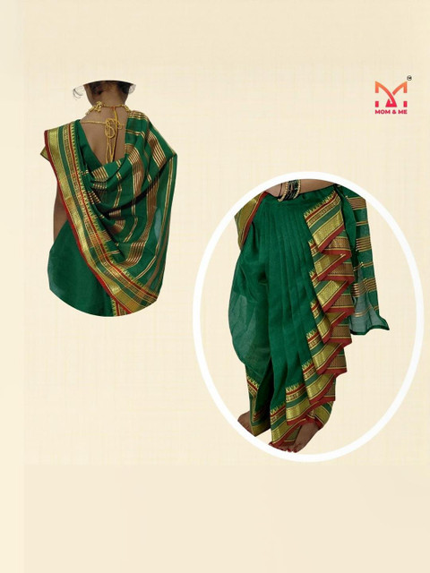 Mom and Me Girls Art Silk Sarees - Image 6