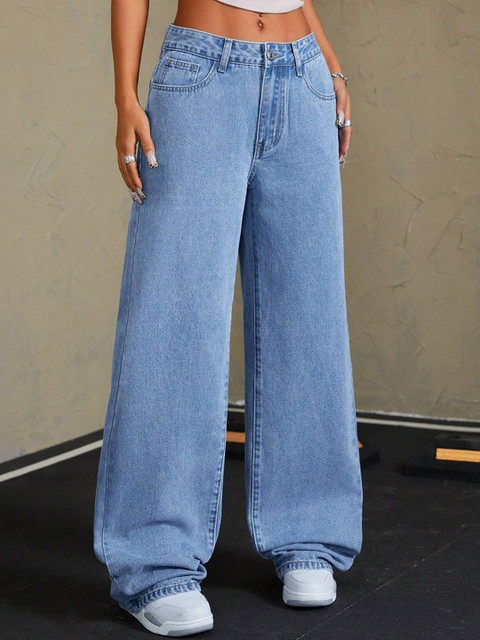 Aadvi Fashion Women Comfort Mid-Rise Slash Knee Stretchable Jeans