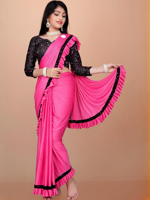 HARIOM FASHION Beads and Stones Saree