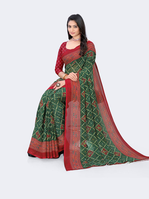 HARIOM FASHION women Checked Saree - Image 5