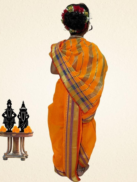 Mom and Me Girls Art Silk Sarees - Image 3