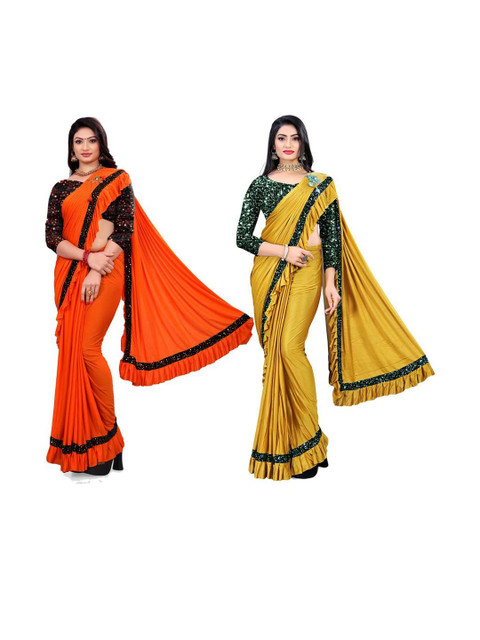 HARIOM FASHION Embellished Saree