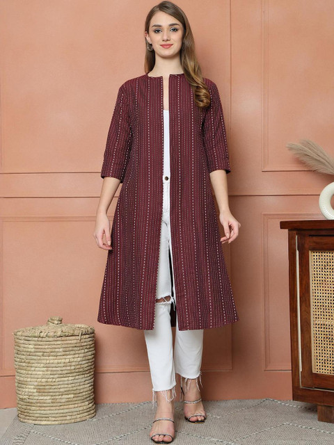 CORSICA Women Printed Longline Shrug