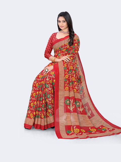 HARIOM FASHION Floral Ready to Wear Saree - Image 5