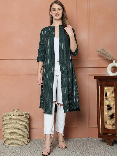 CORSICA Women Printed Longline Shrug