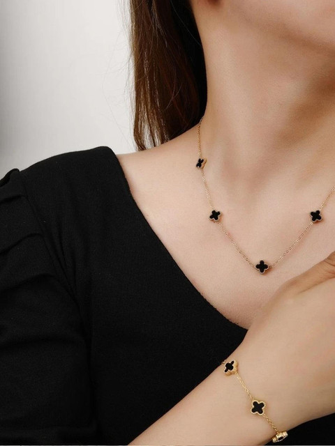 STYLEKRAFT Unisex Black Necklace and Chains