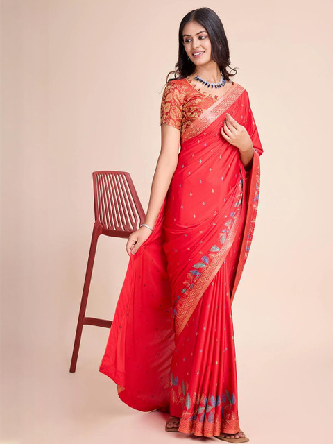 HARIOM FASHION Girls Multi Sarees
