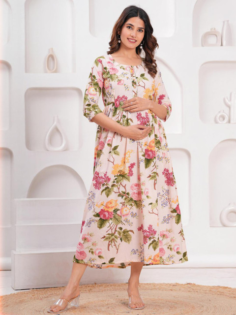 FASHION CLOUD Women Cream Kurtis - Image 5