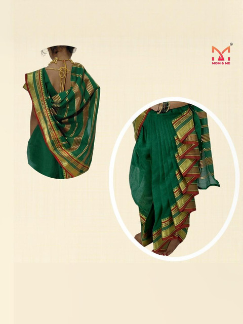 Mom and Me Girls Art Silk Sarees - Image 6