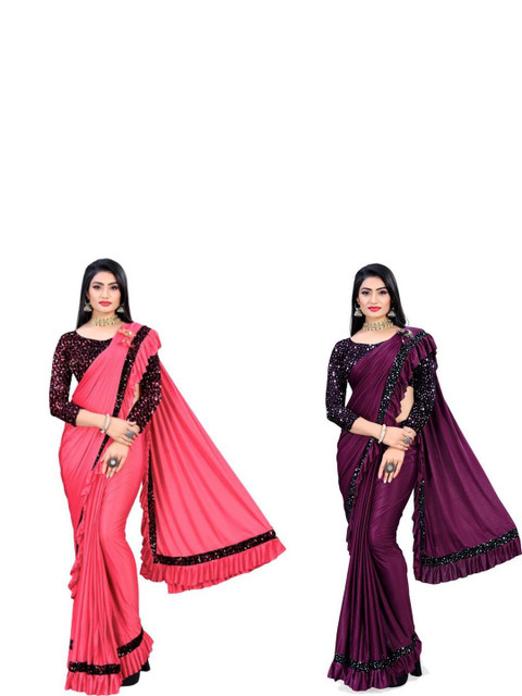 HARIOM FASHION Selection Of 2 Sarees