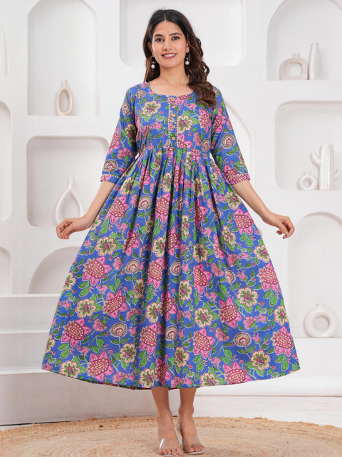 FASHION CLOUD Women Blue Kurtis