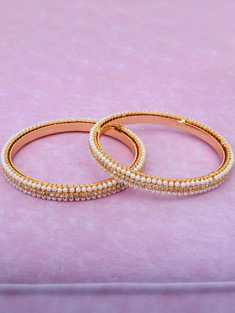 Missmister Gold-Toned Brass Bangles