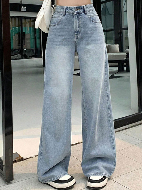 Aadvi Fashion Women Comfort Baggy Fit High-Rise Stretchable Jeans