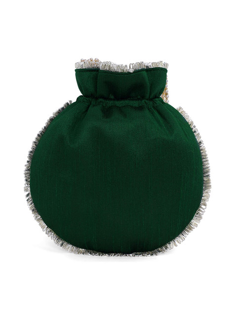 Peora Embroidered Potli Clutch - Image 3