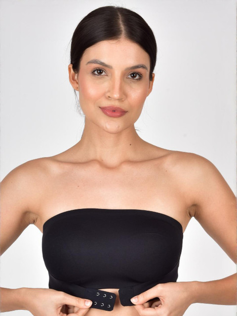 Tomkot Strapless Front-Closure Bandeau Bra Non Padded tube Bra for Women - Image 2