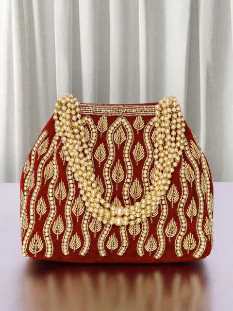 Peora Embellished Potli Clutch