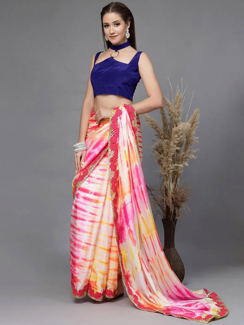 Utsav Fashion Mandarin Collar -Neck Saree Blouse - Image 3