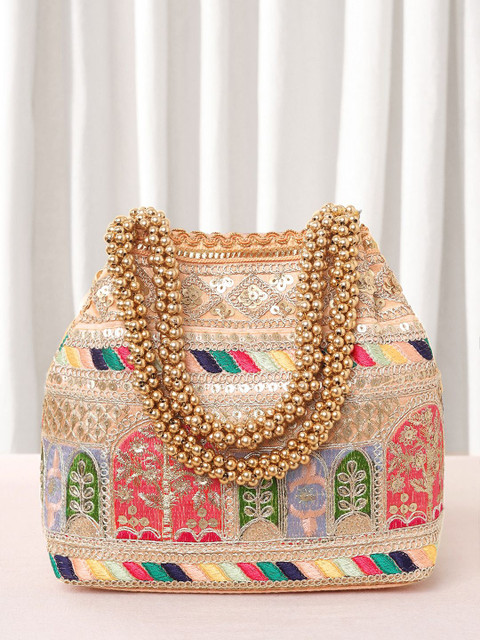 Peora Embellished Sequinned Potli Bag