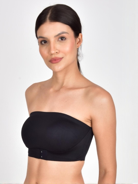 Tomkot Strapless Front-Closure Bandeau Bra Non Padded tube Bra for Women - Image 2