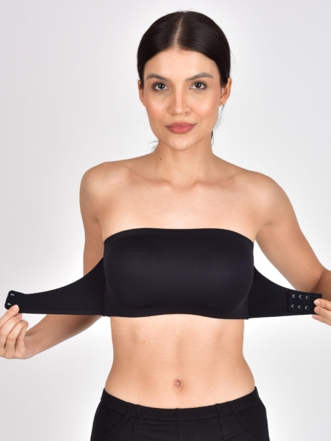 Tomkot Strapless Front-Closure Bandeau Bra Non Padded tube Bra for Women - Image 5