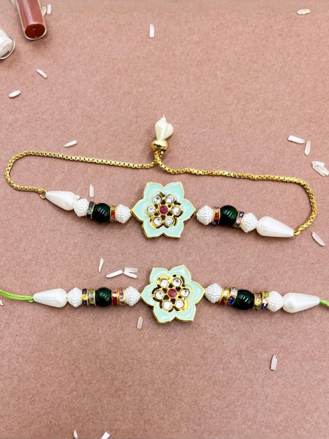 Sangria Unisex Copper Bhaiya Bhabhi Rakhi