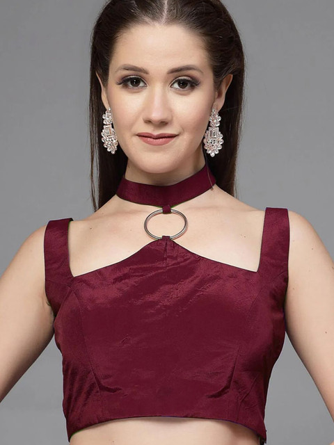 Utsav Fashion Mandarin Collar Neck Saree Blouse