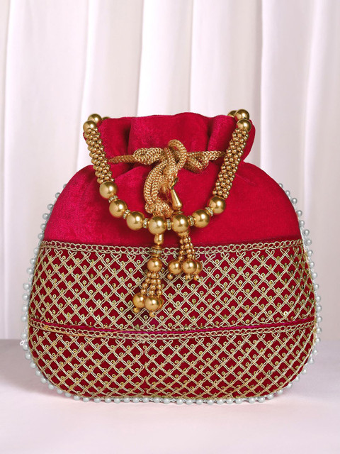 Peora Embellished Potli Clutch
