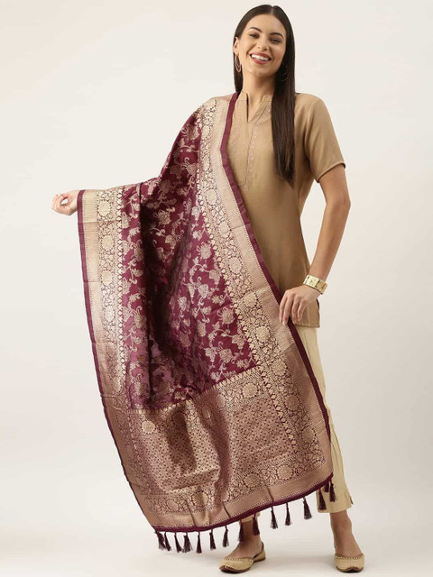 KALINI Woven Design Dupatta with Zari