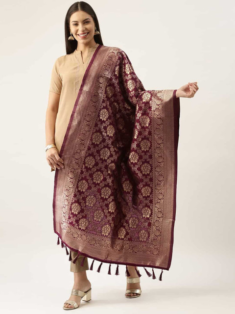 KALINI Woven Design Dupatta with Zari