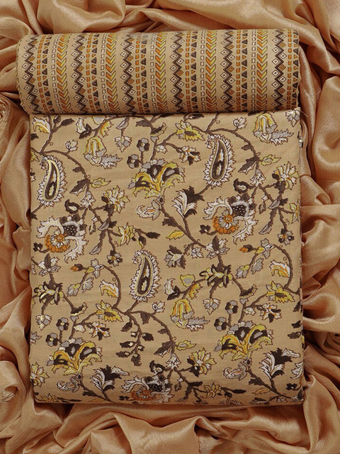 CLEMIRA Floral Printed Pure Cotton Unstitched Dress Material