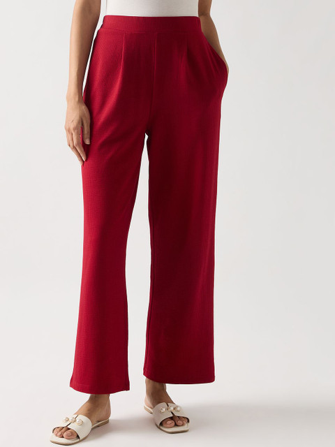 FEMMELLA Women Relaxed Fit Parallel Trousers