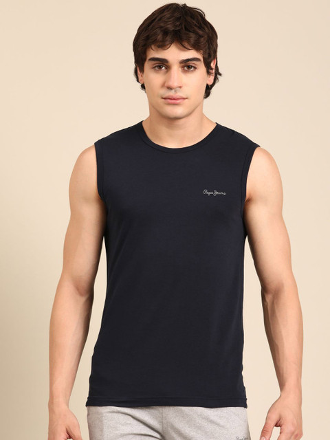 Pepe Jeans Printed Cotton Basic Vest 8909345003405