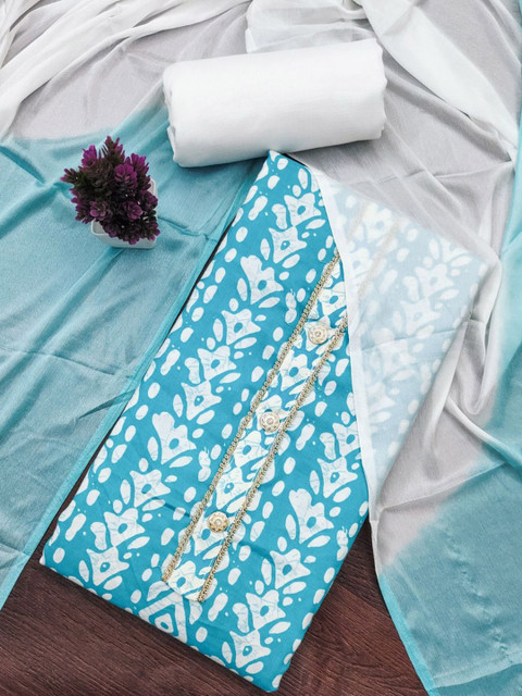 KALINI Printed Unstitched Dress Material