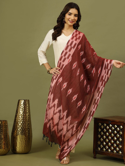 Sangria Abstract Printed Pure Cotton Dupatta