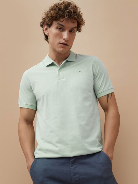 Fame Forever by Lifestyle Men Solid Polo Collar Cotton T-shirt