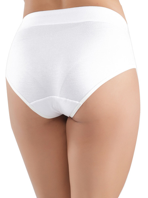 SHAPYFIT Full Coverage High Rise Hipster Brief HR1_P1-XL-WHT - Image 4