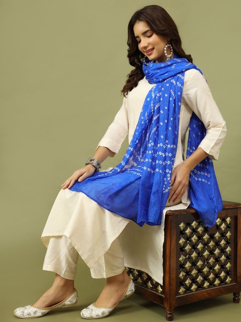 Sangria Bandhani Printed Pure Silk Dupatta