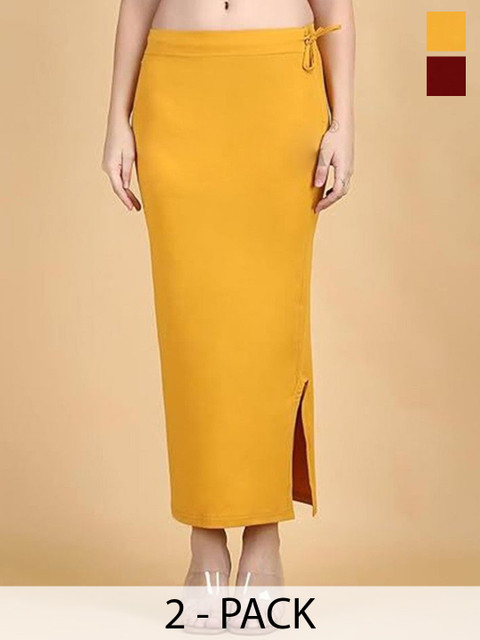 Klassik Pack Of 2 Mid-Rise Saree Shapewear