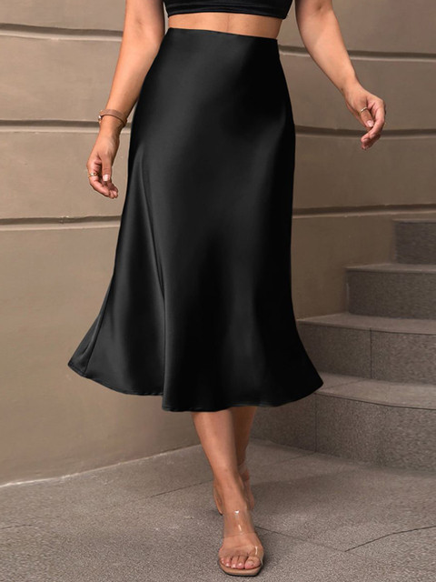StyleCast A-Line Midi Skirt
