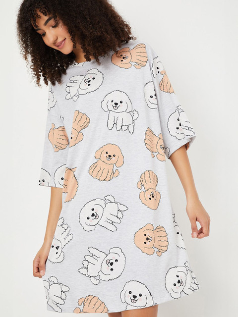 max Animal Printed Regular Nightdress